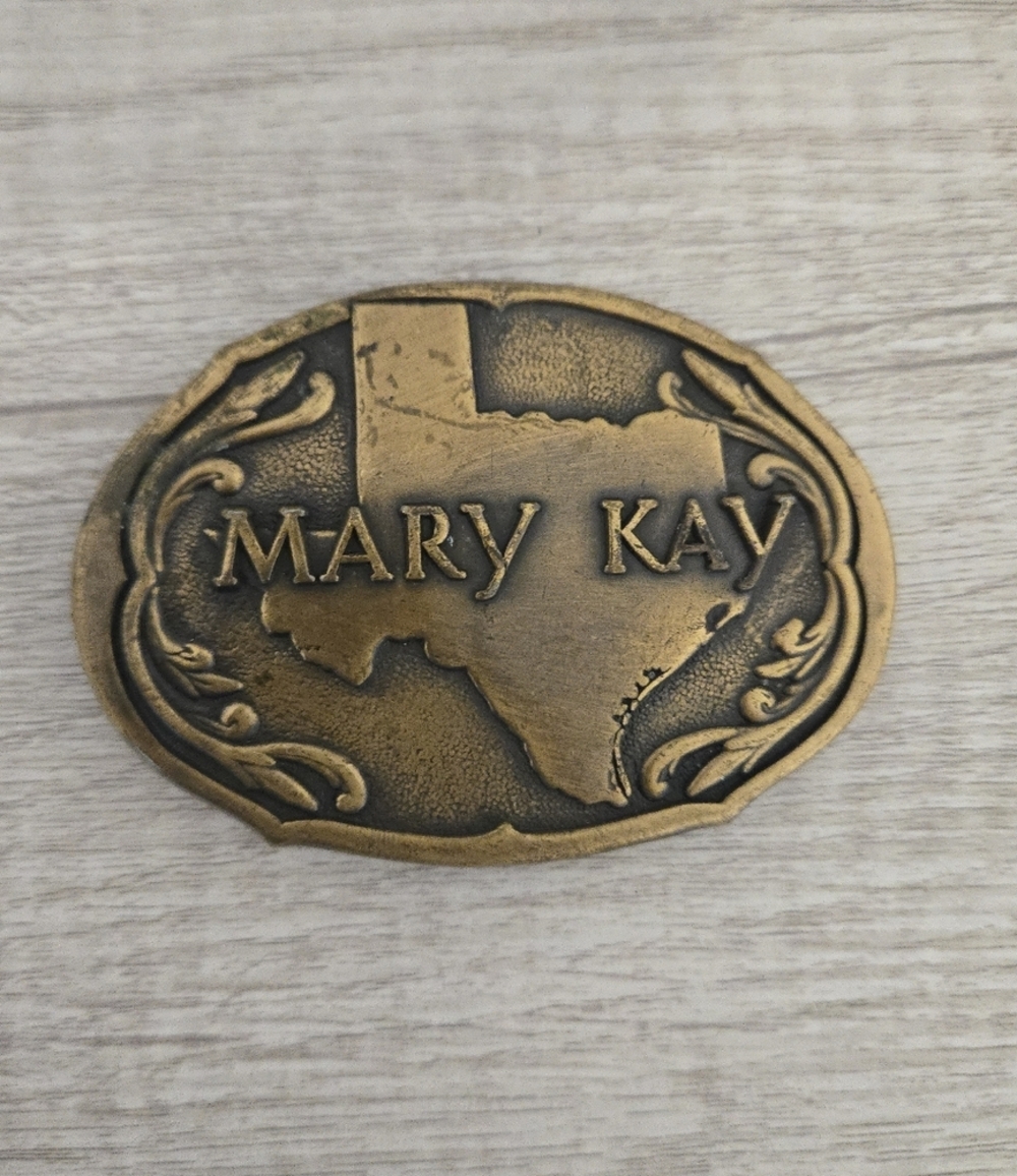 Mary Kay Gold Texas Emblem Buckle